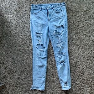 distressed jeans